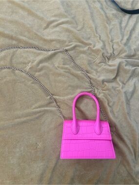 Hot Pink Micro Crossbody Jelly Purse — Women’s Bag